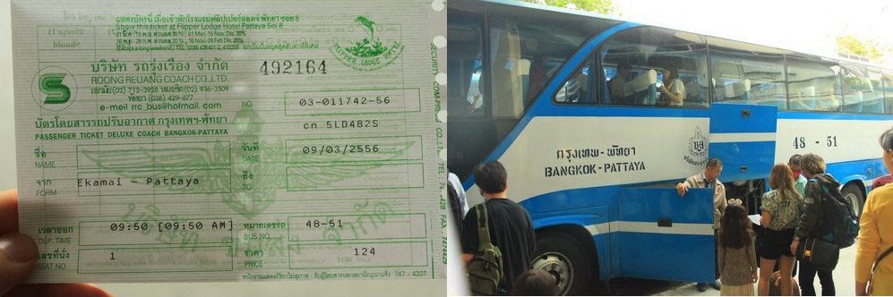 Tiket dan Bus Bangkok ke Pattaya