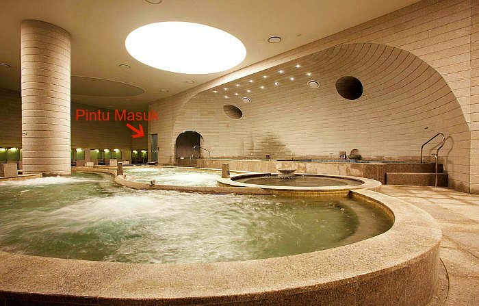 Area Kolam Air Panas di Shinsegae Spa Land Area Kolam Air Panas di Shinsegae Spa Land