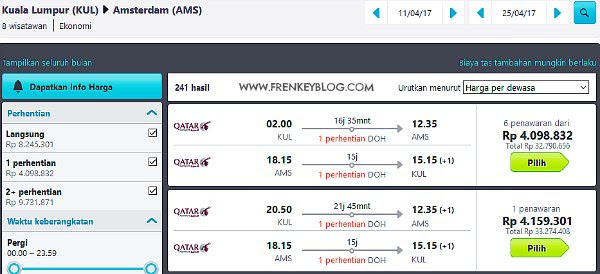 Tiket Murah ROMBONGAN Ke Eropa ( Pergi Pulang Belanda )
