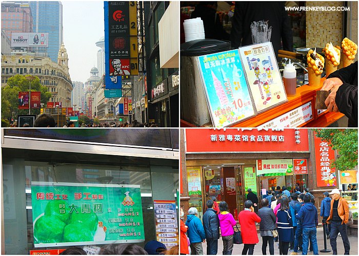 Jajanan Kuliner di Nanjing Road