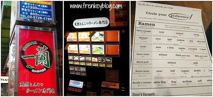 Logo Ichiran Ramen, Mesin untuk Pesan Makanan, Check List Selera Makanan tiap orang Logo Ichiran Ramen, Mesin untuk Pesan Makanan, Check List Selera Makanan tiap orang